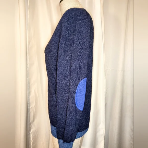 Cashmer Italy Wool  Sweater, Women, V-neck,  Blue, Soft, Lightweight,  S - Picture 5 of 10